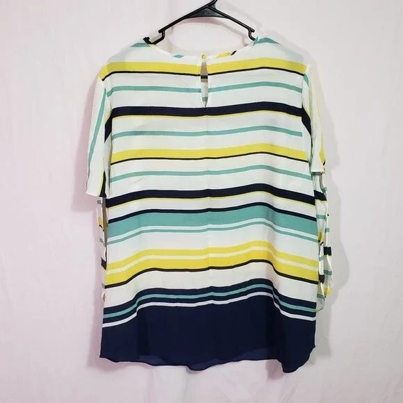 Charter Club Cloud Combo Tie Sleeve Top (AJ) - Picture 8 of 8